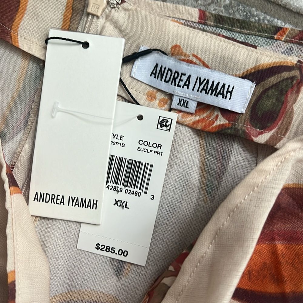 Andrea Iyamah Thema Eucalyptus Cover Up Pants, NWT, Size XXL - Picture 13 of 16